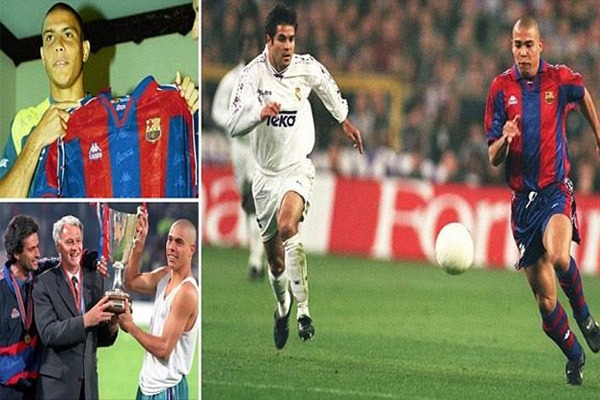 20 عاماً مرت على صفقة برشلونة التاريخية بالتعاقد مع رونالدو 
