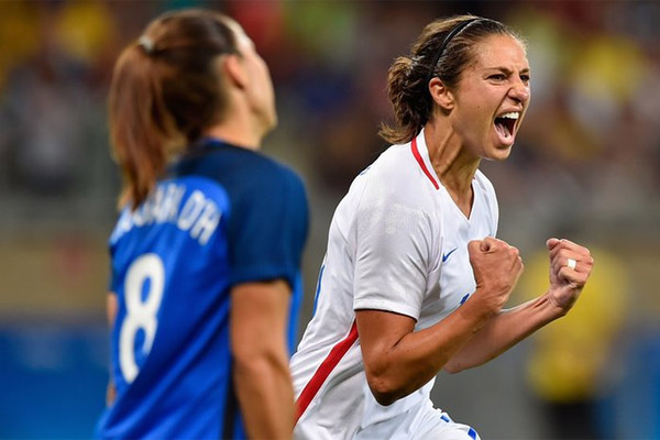 الولايات المتحدة تهزم فرنسا في ربع نهائي كرة القدم للسيدات