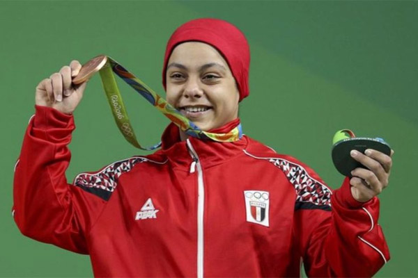  باتت الرباعة سارة سمير اول رياضية تصعد على منصة التتويج في تاريخ المشاركة المصرية في الالعاب الاولمبية