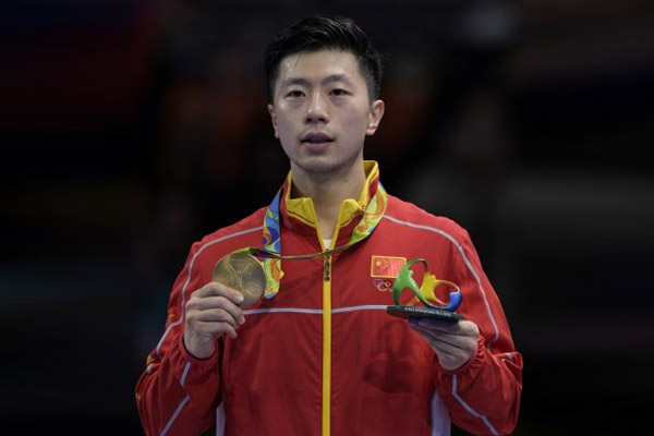 احرز الصيني لونغ ما ذهبية فردي الرجال في رياضة كرة الطاولة