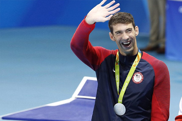  احرز السباح الاميركي مايكل فيلبس ميداليته الـ27 في الالعاب الاولمبية
