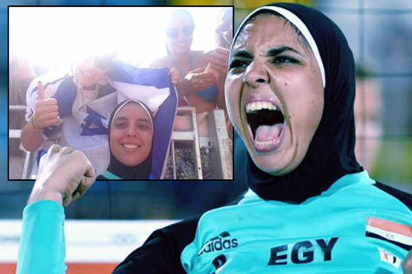  لاعبة مصر للكرة الشاطئية تكشف حقيقة صورتها مع العلم الإسرائيلي