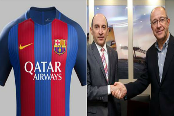 مفاوضات لتمديد عقد رعاية الخطوط الجوية القطرية لقميص برشلونة