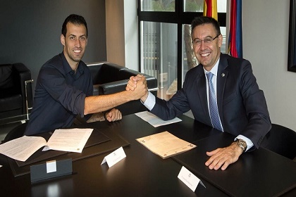 رسمياً.. برشلونة يمدد عقد بوسكيتس حتى عام 2021