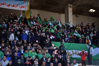 مشجعو كرة القدم في حلب يهتفون في المدينة للمرة الأولى منذ أعوام