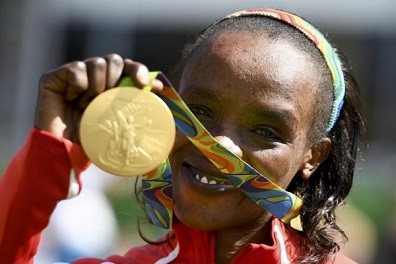 إيقاف بطلة الماراتون الأولمبية الكينية سامغونغ أربعة أعوام