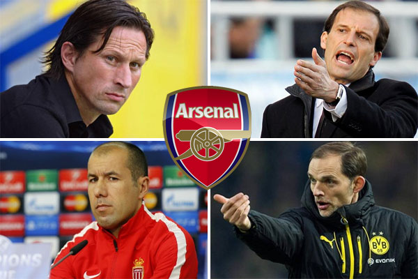 أربعة مدربين مرشحين لتدريب نادي أرسنال الموسم المقبل