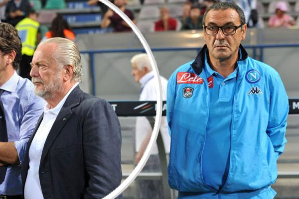  لم يكن مدرب نابولي الايطالي ماوريتسيو ساري راضيا على الاطلاق عن الانتقادات التي صدرت عن رئيس النادي