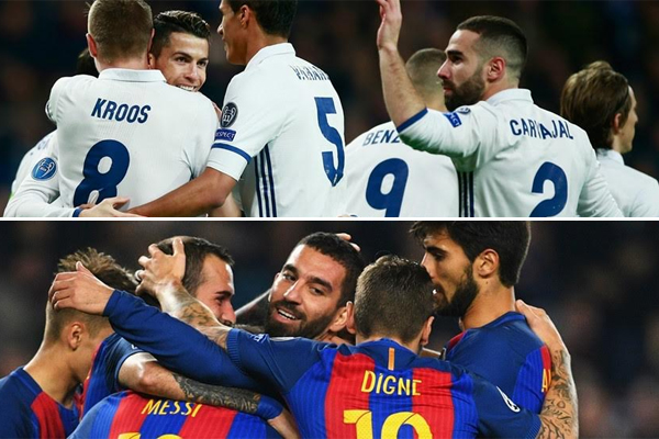 قطبا إسبانيا يحققان أعلى معدل تهديفي في مسابقة دوري أبطال أوروبا