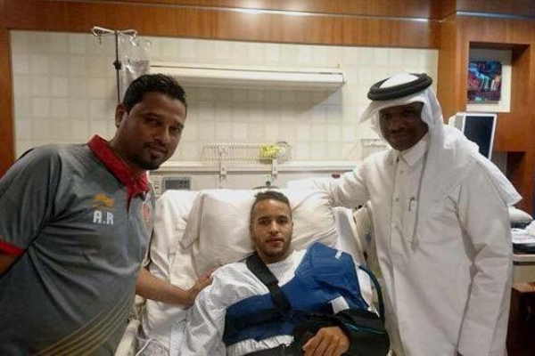 يوسف العربي خضع لعملية جراحية لعلاج اصابة في عضلة الكتف
