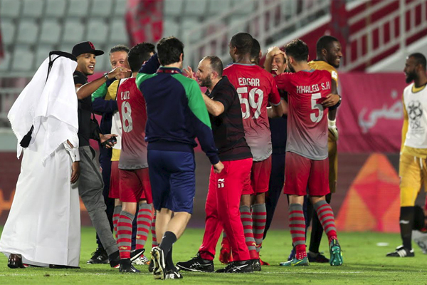  توج لخويا بطلا للدوري القطري لكرة القدم للمرة الخامسة في تاريخه