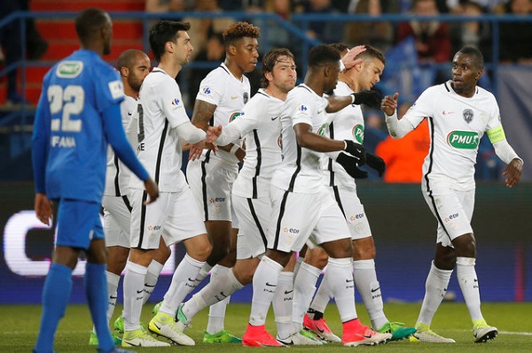 سان جرمان وانجيه يلحقان بموناكو وغانغان إلى نصف نهائي كأس فرنسا