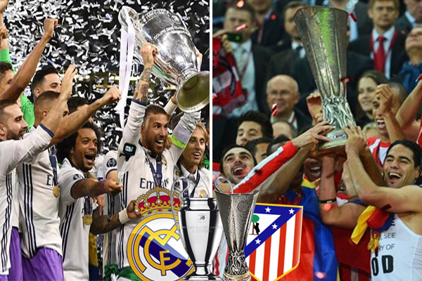 مدينة مدريد حققت 17 لقبًا منها 14 لريال مدريد و 3 ألقاب أحرزها جاره وغريمه اتلتيكو مدريد