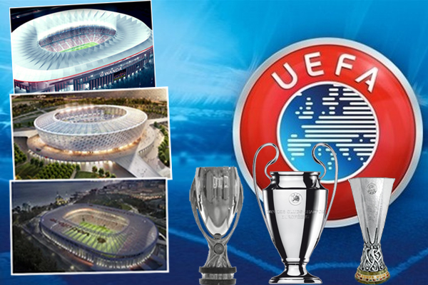 كشف الاتحاد الأوروبي عن أسماء الملاعب المرشحة لاستضافة المباريات النهائية للمسابقات القارية الثلاث لموسم (2018-2019)