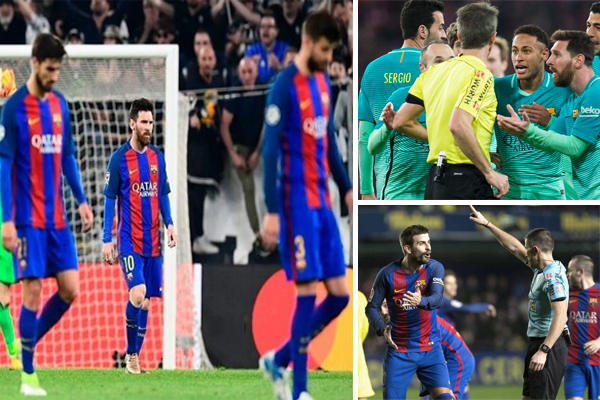 مباريات برشلونة شهدت ارتكاب قضاة الملاعب في الليغا لعشرة أخطاء كارثية صبت في صالح ريال مدريد