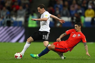 ألمانيا وتشيلي لتأهل منطقي إلى نصف نهائي كأس القارات