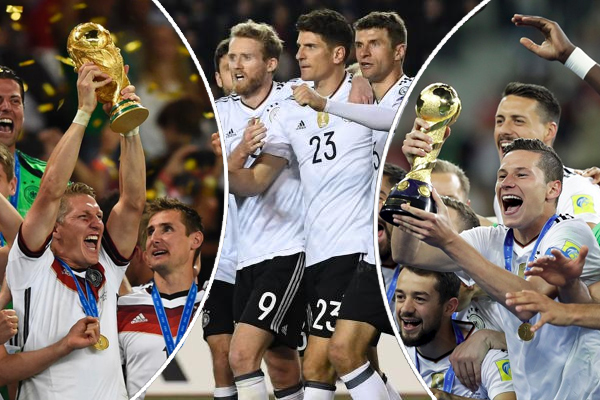 يتطلع المنتخب الألماني أن يكون فوزه ببطولة كأس القارات 2017 فأل خير عليه في العام القادم ليتوج بلقب كأس العالم 2018