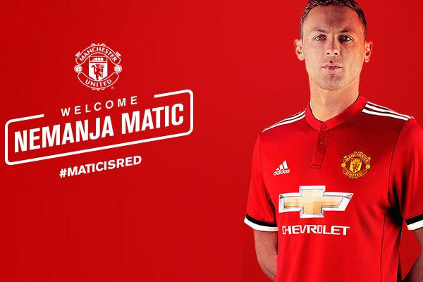  أعلن نادي مانشستر يونايتد الإنكليزي الإثنين تعاقده رسميا مع لاعب الوسط الدولي الصربي نيمانيا ماتيتش