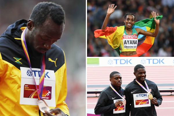 خسر العداء الجامايكي اوساين بولت ذهبية سباق 100 متر أمام الاميركي جاستن غاتلين فيما احرزت الاثيوبية الماز ايانا ذهبية 10 الاف متر
