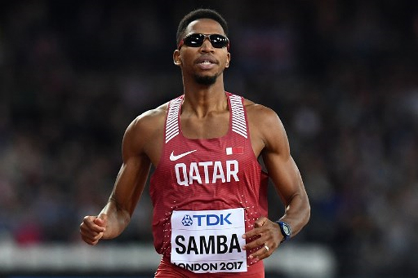  وعد القطري عبد الرحمن سامبا بتحقيق ذهبية في سباق 400 م حواجز