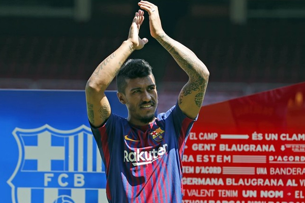 باولينو هو اول لاعب يضمه برشلونة بعد رحيل نيمار والثالث هذا الصيف