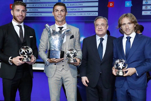 ريال مدريد يهيمن على جوائز الاتحاد الأوروبي