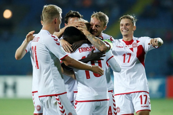 ديلايني يعزز حظوظ الدنمارك بالتأهل إلى مونديال روسيا