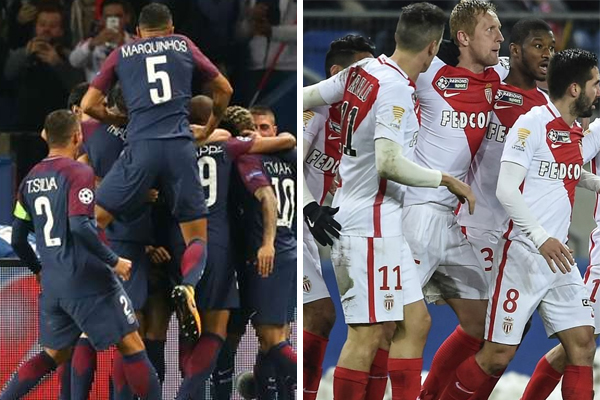  يخوض موناكو حامل اللقب وباريس سان جرمان المرحلة الثامنة من الدوري الفرنسي لكرة القدم في اجواء متناقضة تماما