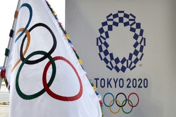 صورة من الارشيف لشعار جدورة الالعاب الاولمبية في طوكيو عام 2020