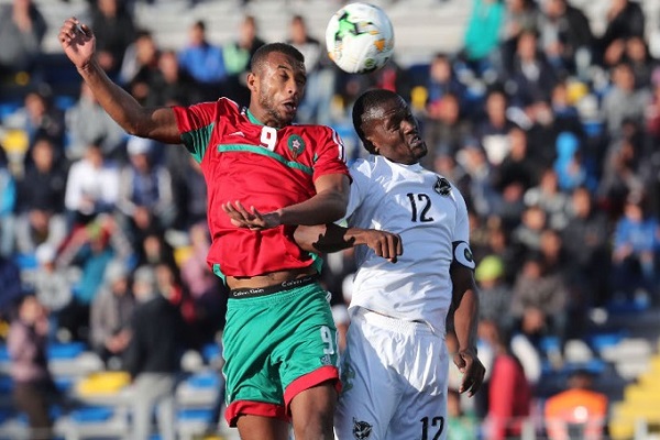 جانب من مباراة المغرب وناميبيا 
