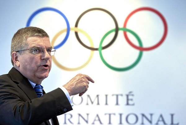 رئيس اللجنة الاولمبية الدولية الالماني توماس باخ 