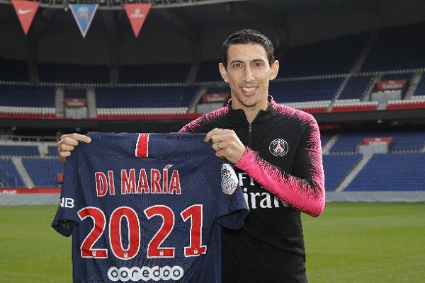 دي ماريا يمدد عقده مع باريس سان جرمان حتى 2021