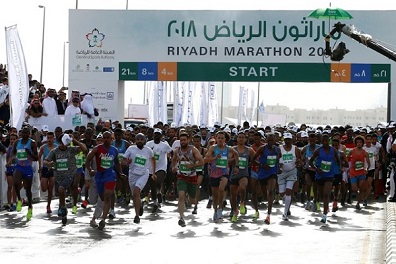 الرياض تنظم نصف ماراثون دولي للمرة الأولى في إطار مساعي الانفتاح
