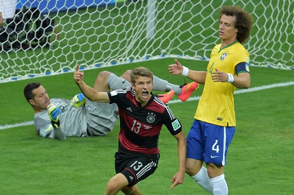 من مباراة البرازيل وألمانيا في مونديال 2014