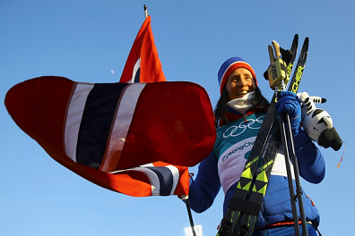 اعتزال النروجية بيورغن الأكثر تتويجا في الألعاب الأولمبية الشتوية