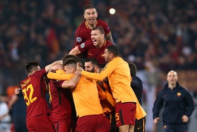 ليلة من الجنون في روما بعد إقصاء برشلونة من دوري أبطال أوروبا