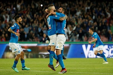 نابولي يقلص الفارق عن يوفنتوس إلى 4 نقاط في الكالتشيو