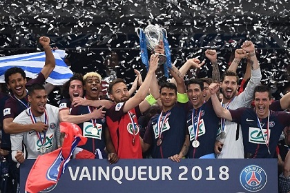 باريس سان جرمان يحرز لقب كأس فرنسا للمرة الرابعة تواليا
