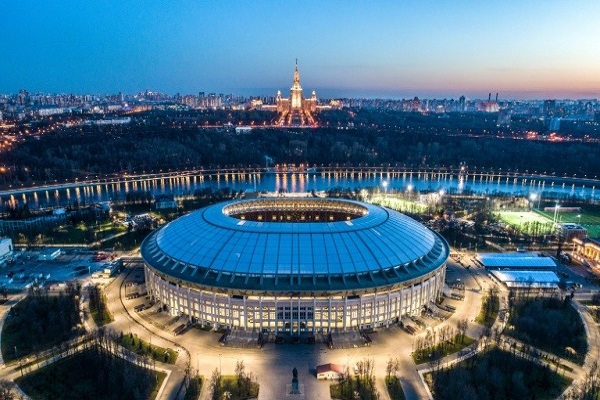 ستاد لوجنيكي في موسكو سيستضيف مباراتي افتتاح ونهائي كأس العالم 2018 في روسيا. 