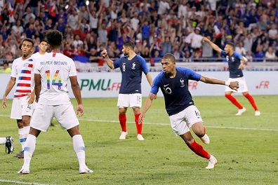 فرنسا تتفادى الخسارة أمام الولايات المتحدة