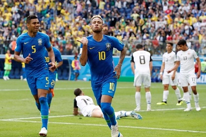 تجاوز نيمار لروماريو ضمن أبرز أرقام مباراة البرازيل وكوستاريكا