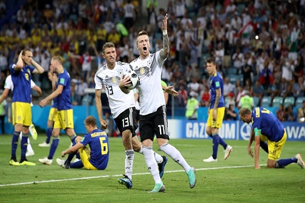 ألمانيا تخطف الفوز من السويد وتبقي على حظوظها