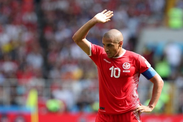مهاجم المنتخب التونسي لكرة القدم قائده وهبي الخزري