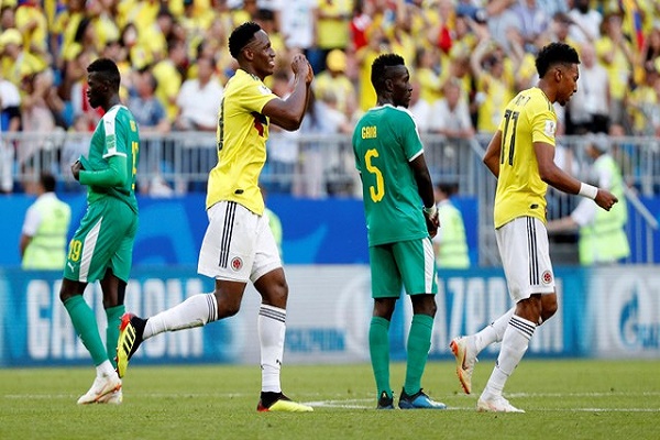 كولومبيا تهزم السنعال وتتأهل إلى ثمن النهائي
