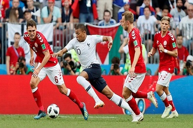 4 أرقام من تعادل فرنسا والدنمارك في كأس العالم