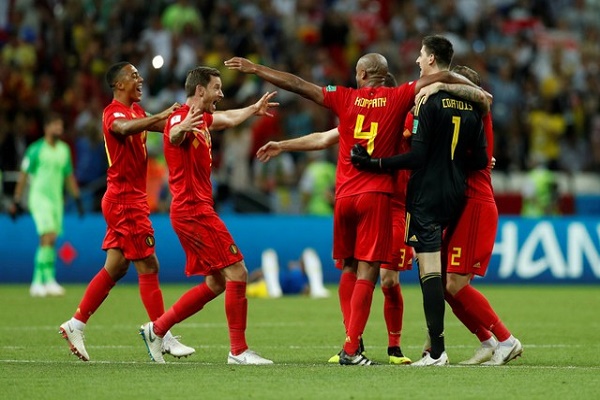 3 لاعبين من بلجيكا في التشكيلة المثالية لربع نهائي كأس العالم 