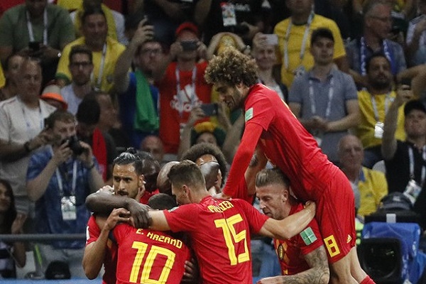 بلجيكا تصدم البرازيل بثناية وتواجه فرنسا في نصف النهائي