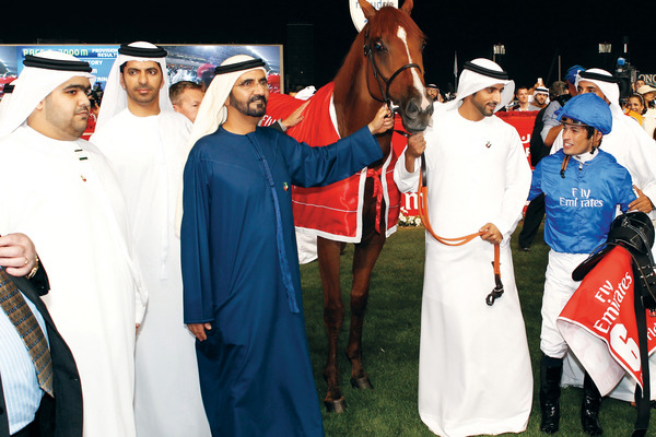 تقام كأس دبي العالمية منذ عام 1996 وتتألف من تسعة اشواط، اهمها الشوط الرئيسي الذي يجذب نخبة الخيول من مختلف القارات