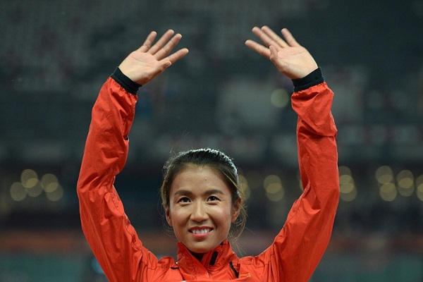 البطلة العالمية والأولمبية الصينية ليو هونغ تسجل رقما قياسيا في سباق 50 كلم مشيا السبت 9 آذار/مارس 2019