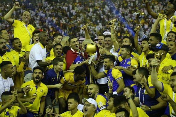 النصر يتوج بطلا لدوري كأس الامير محمد بن سلمان للمحترفين